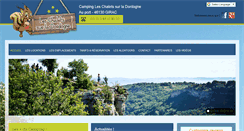 Desktop Screenshot of camping-chalet-sur-dordogne.com