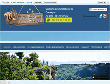 Tablet Screenshot of camping-chalet-sur-dordogne.com